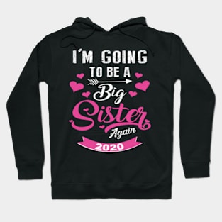 Going To Be A Big Sister Again 2020 For Siblings Hoodie